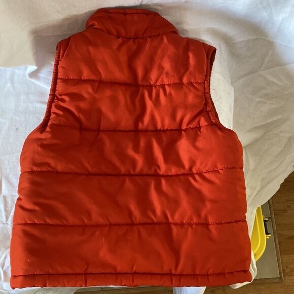 Kids Headquarters Orange Sleeveless Puffer Vest Size 24 Months Toddler - Picture 2 of 3